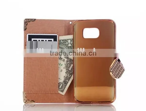 China Factory Direct Sale For Samsung Galaxy S6 Leather Case, Galaxy S6 PU Leather Wallet Case photo-3