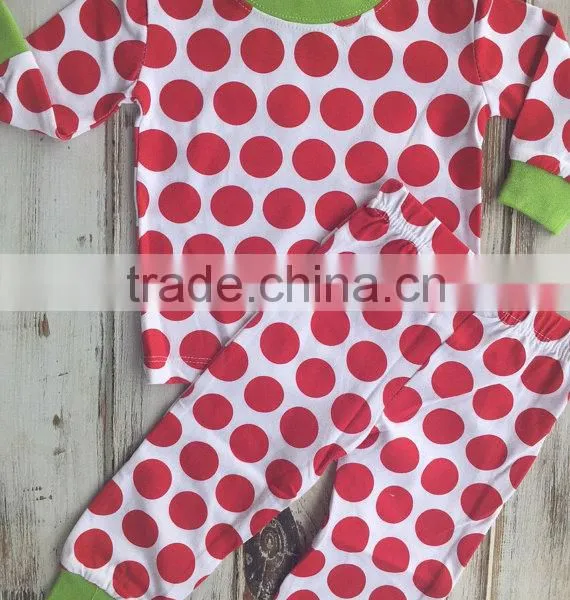 Wholesale Kids Christmas Pajamas/christmas Pajamas Children/organic Cotton Pajamas Dot