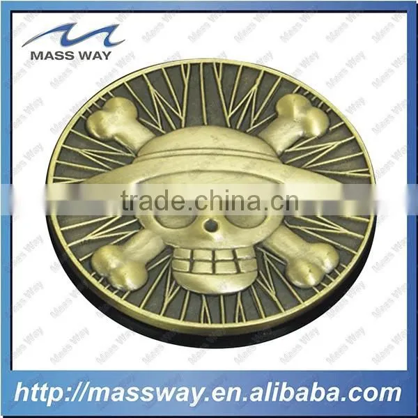 Souvenir Old Color Custom Collection 3D Antique Brass Coin photo-3