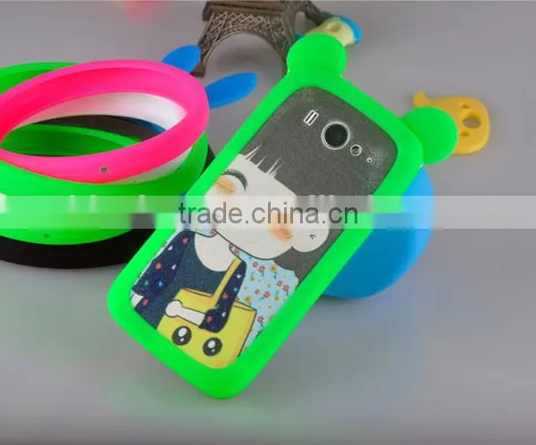 Silicone New Ring 3D Cell Phone Case