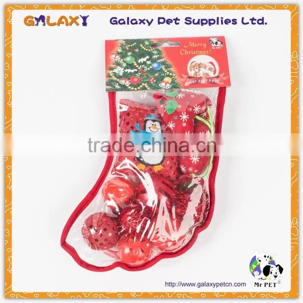 XMAS Christmas Mix Loading Cat Toys Set With Stocking
