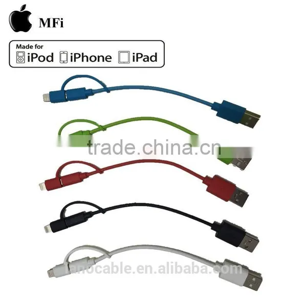 Mobile Phone MFi Certified 2 in 1 Usb Charger Cable photo-3