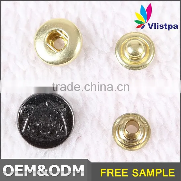 Free sample ! wholesale fashion custom snap button for jacket