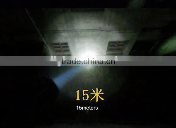 1182 Wolf's Fang Design Multi-function Self-defense Q5 2013best Selling Military Flashlight photo-2