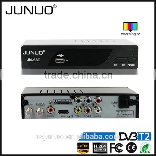 JUNUO Manufacture OEM Quality Full HD Strong Signal Tuner Mstar 7t01 Dvb t2 Digital tv Decoder Set Top Box Tanzania photo-3