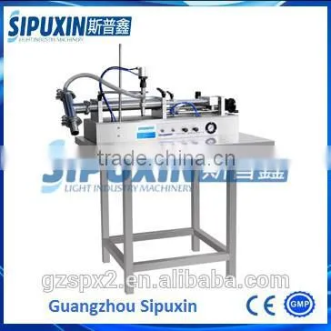 SPX-Single Head / Double Heads Semi Automatic Self-suck Liquid Filling Machine for Water photo-3