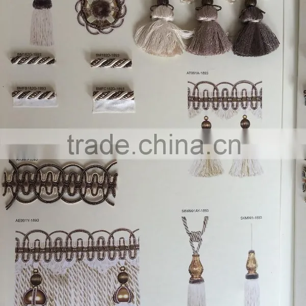 [YZLACE] Tassels Lace Curtains Wholesale 10020 photo-2