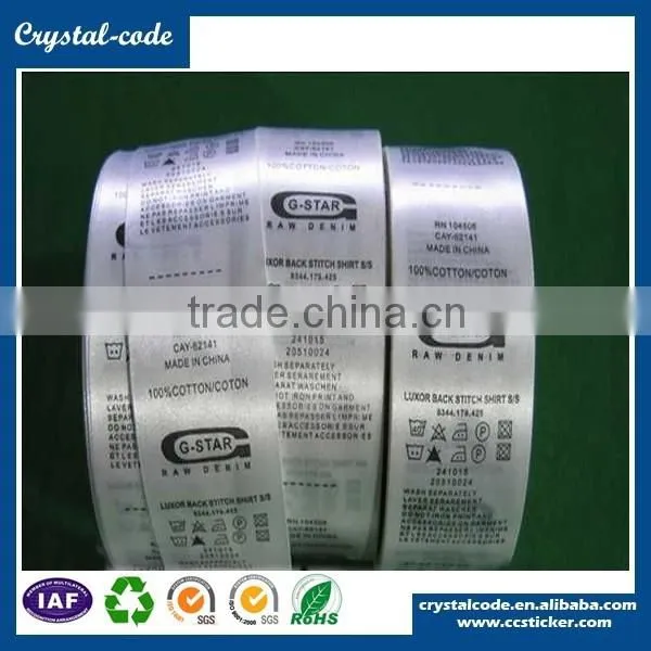 Washable Adhesive Garment Labels Wash Label Washable Sticker Washable Clothing Labels photo-6