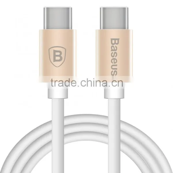 2A Baseus Gather Series Type-C to Type-C Cable for Macbook + Type-C Luxury Gold Type-C Data Cables photo-5