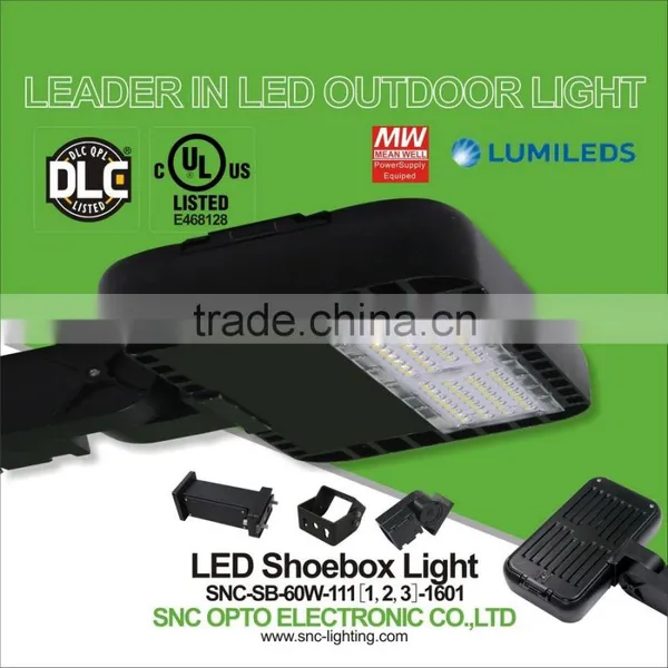 SNC Low Power 60w Led Parking Lot Light, Dlc ul Cul Listed Led Sreet Lighting 60w