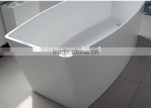 Hot Sale Cheap Portable Acrylic Solid Surface Freestanding Bathtub,artificial Stone Bath Tub photo-2