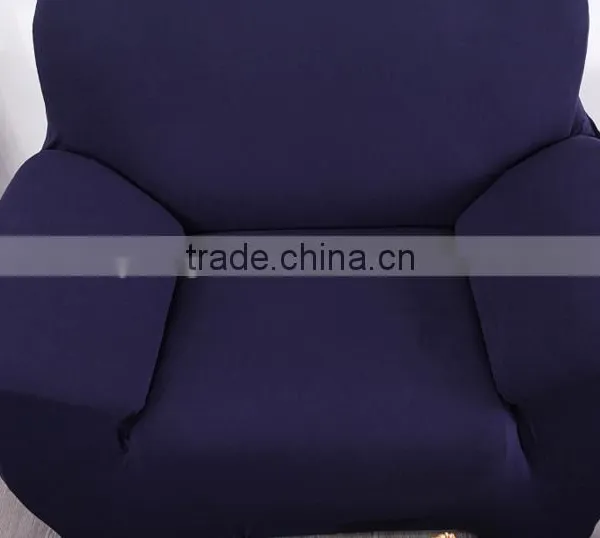 Popular Elastic Stretch Leather Sofa Slipcover Sapphire Blue008 photo-3