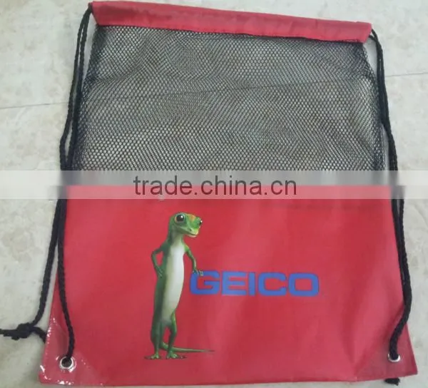 Drawstring Bag Custom Mesh Drawstring photo-2