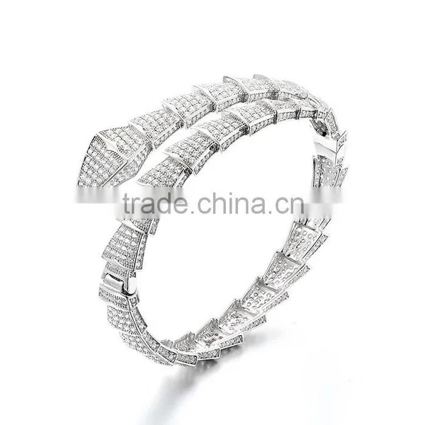925 Sterling Silver Men's Silver Bracelet Men Bangle SBG629W photo-2