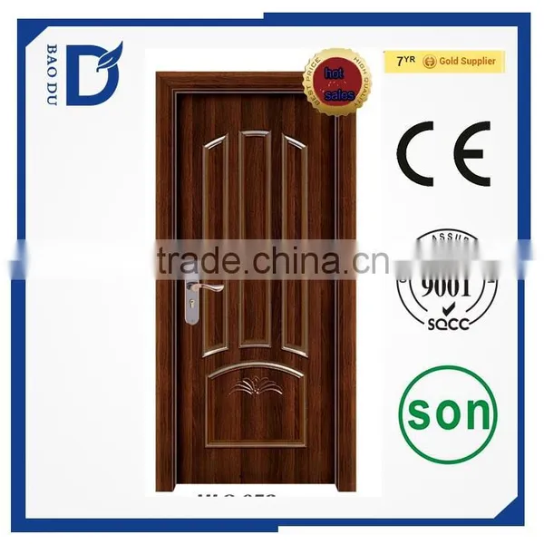 High Quality Steel Wooden Interior Room Home Door China Manufacturer photo-2