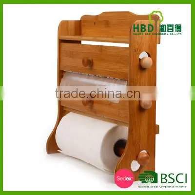 2016 High Quality Bamboo Toilet Roll Holder,wood Toilet Paper Holder Wholesale photo-5