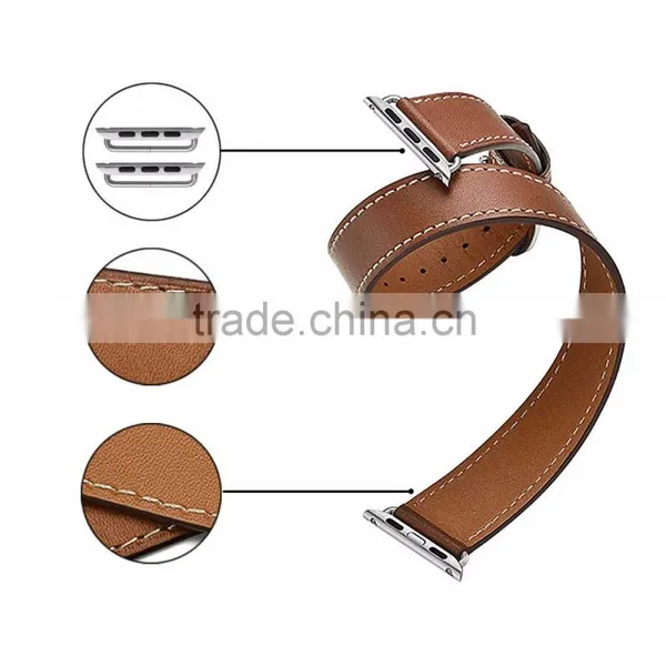 2016 Fashion and Best Sale Genuine Leather For Apple Watch Bands Strap 38mm With Various Colors&Customs photo-4