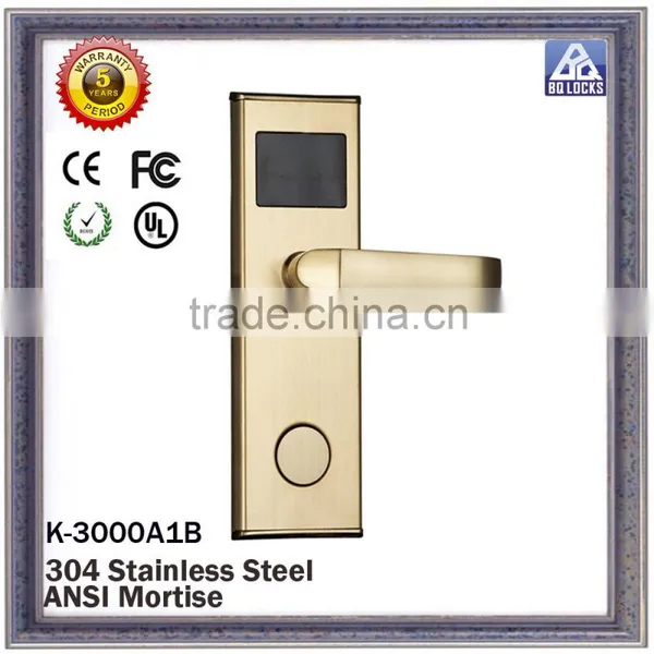 Utra Low Power Consumption and Waterproof Stainless Steel RFID Lock K-3000A1B
