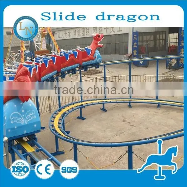 Children / Adult Amusement Sliding Dragon Indoor Mini Roller Coaster photo-3