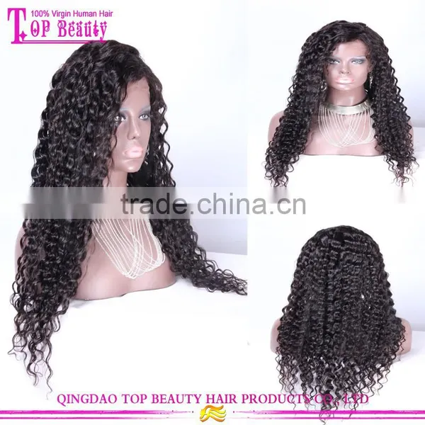 Wholesale 6A Grade Cheap Silk Top Full Lace Wigs for Black Women 100% Virgin Brazilian Kinky Curly Silk Base Full Lace Wigs