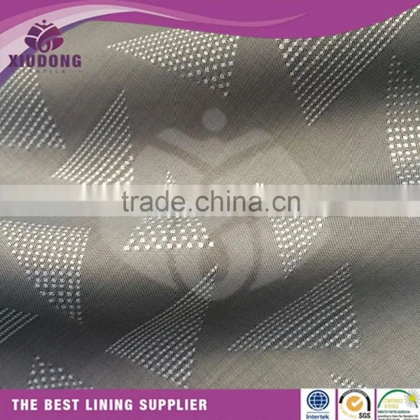 100 Polyester Two Tone Jacquard Pattern Suit/sleeve/jacket Lining Fabric photo-4
