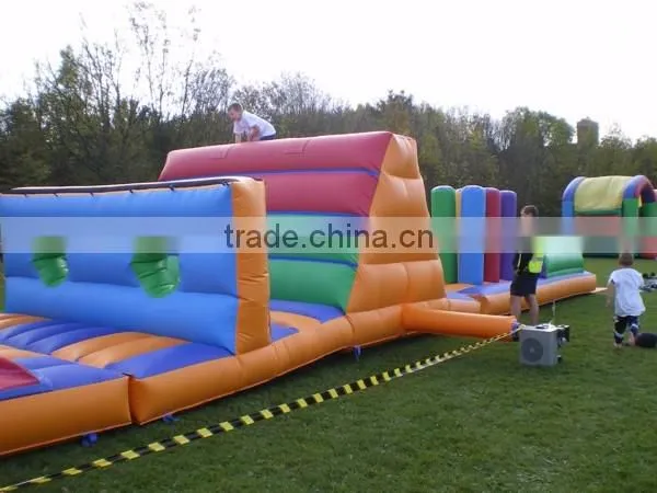 Outdoor Playground With Slide Large Inflatable Fun City Children Climbing Wall Obstacle Course photo-6