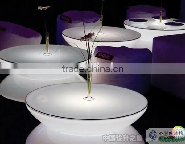 IP65 Waterproof Round Shaped Illuminated Outdoor Led Coffee Table photo-4