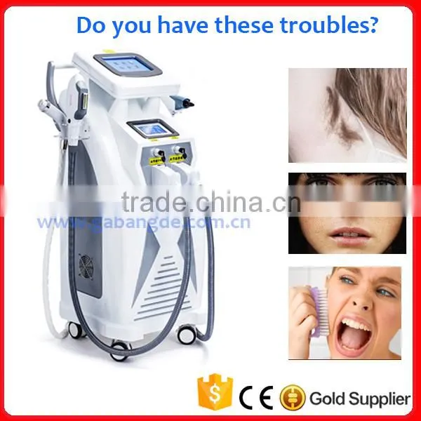 2016 Most Popular Beauty Equipment 4in1 RF/OPT/Laser/Elight Hair Removal Machine