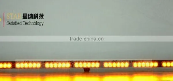 1W*42LED (42W)super Led 7 Heads 42 LED Yellow Vehicle Flashing Strobe Light Bar Warning Light (XN-186-7) photo-2