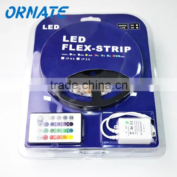Wholesale 5m 5050 Waterproof LED Strip RGB IP65 Led Light DC12V 60LEDs/M Outdoor Lighting Ribbon Tape photo-2