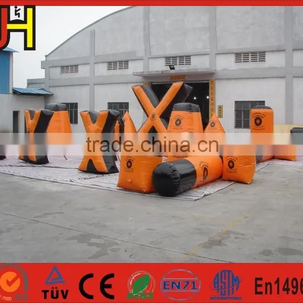 Factory Directly Produce 16 PCS 0.6mm PVC Material Used Inflatable Paintball Bunkers For Sale photo-4