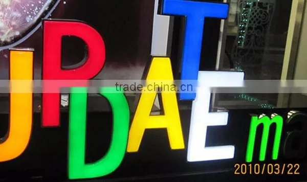 LED Signs Lighted Colorfull Resin Face Lighted Led Sign