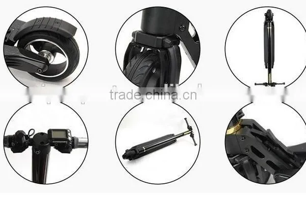 Foldable 2 Wheel Foot Stand up Electric Bike With Handle photo-3