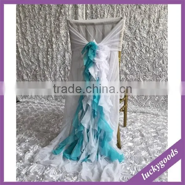Champagne Hot Sale Popular Wedding Chair Cover photo-2