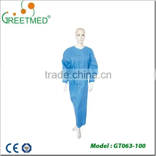 Wholesale pp pe Sms Smms Spunlace Medical Sterile Disposable Surgical Gown photo-2