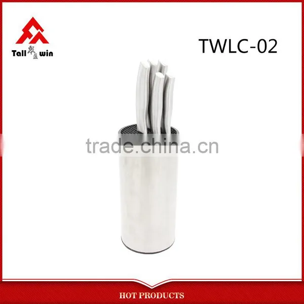 Stainless Steel Colorful Kitchen Knife Set With pp Block photo-4