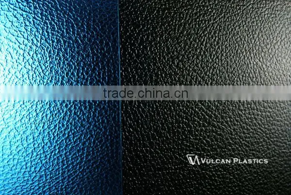 Opaque Lower Temp Plastic Polycarbonate Embossed Sheet (Ti-Lite Metallic Blue Solid Embossed) photo-4