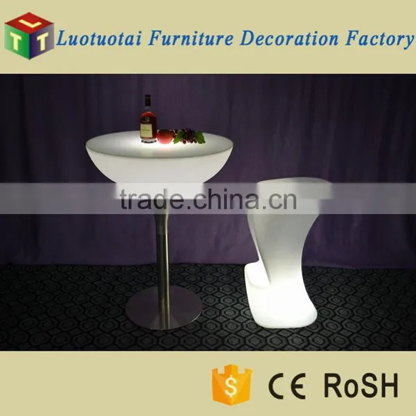 Led Cocktail Table Illuminated Light up High Top Square Led Cocktail Table photo-6