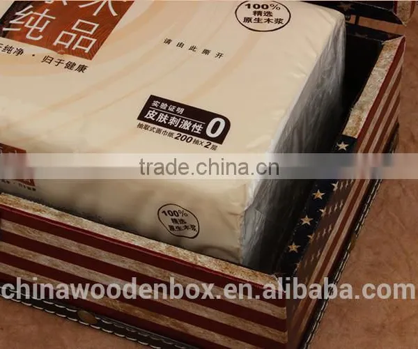 2015 USA Flag Wooden Tissue Box photo-6