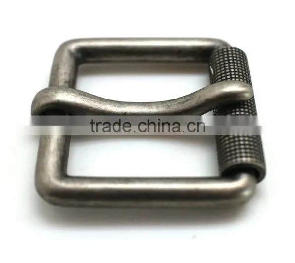1-1/2" Standard Leather Belt Buckl, Zinc Alloy Material Buckle With Roller, Antique Nickel Belt Buckle photo-5