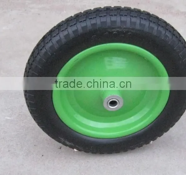 3.0-8 Puncture Proof pu Wheelbarrow Tyre Wheel for Sale Made in China photo-2