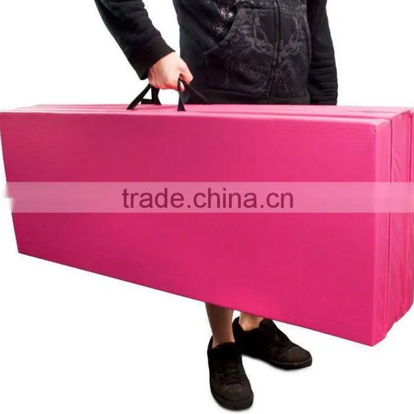 Pink Portable Cartwheel Exercise Tumbling Mat photo-4