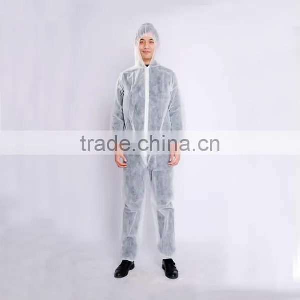 Disposable Nonwoven Lab Coat With Collar, Sleeves and Press Snaps at the Front photo-3