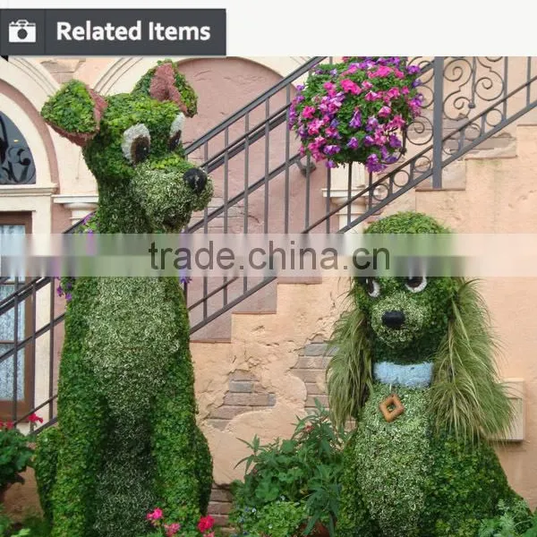 Wholesale New Product Milan Grass Topiary Animal for Garden Decoration photo-4