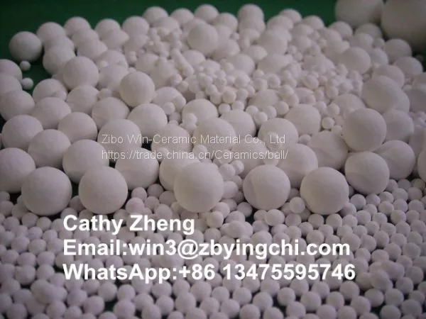 Zibo Ceramics Inert Alumina Ceramic Ball for Chemical Tower Packing