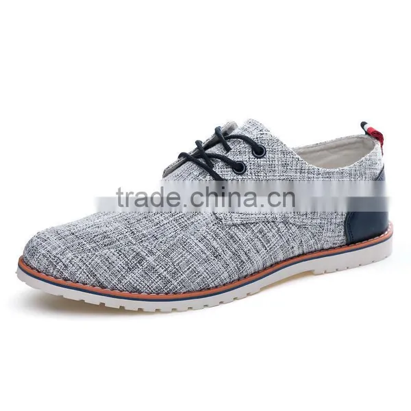 China Brand Fashion Linen Casual Shoes for Men, Adults Casual Canvas Shoes Sample High Quality for Male photo-2