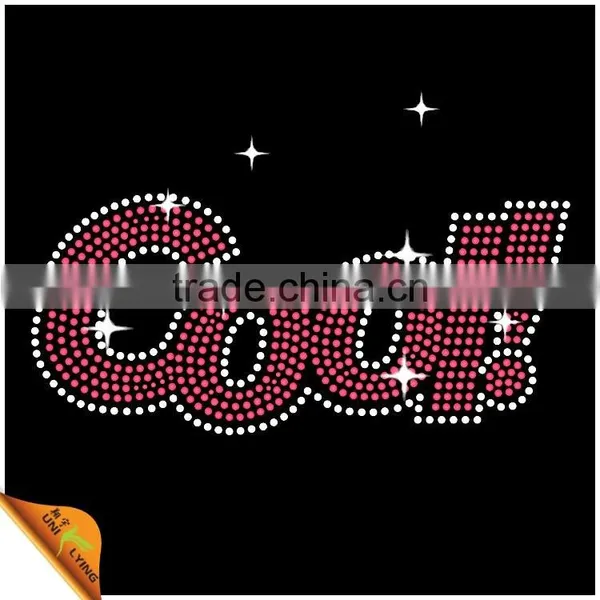 2017 Latest Custom Fashion Rhinestone Hotfix Transfer Motif photo-2