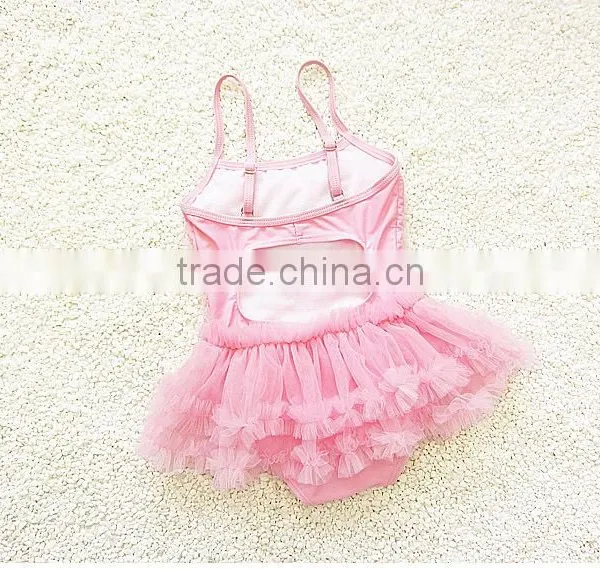 Factory Price Baby Pink Lace Bikini Children's Swimwear Kids Swinwear a Little Baby Swimwear /kids Bikini photo-3
