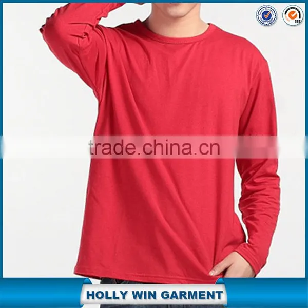 Long Sleeve Wholesale Blank Tshirt no Label photo-3