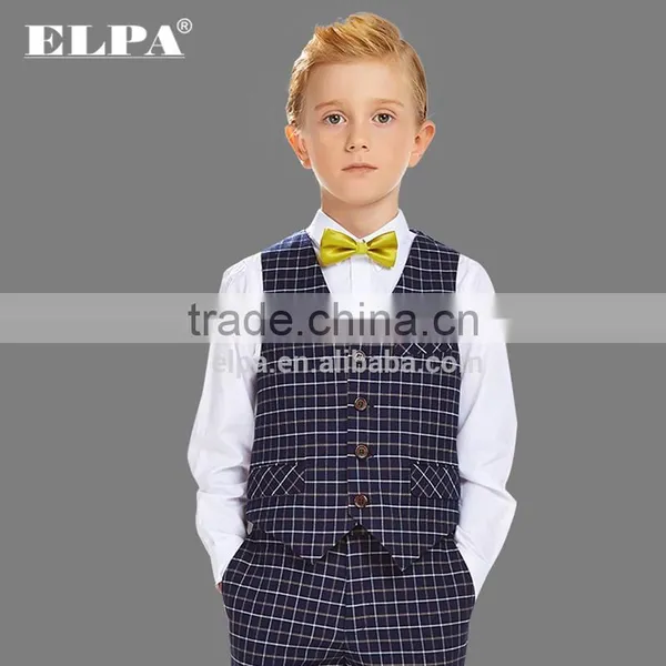 ELPA Formal Fancy Kids Clothes Boys Plaid Three Pieces Children Clothes Suit Boys photo-3